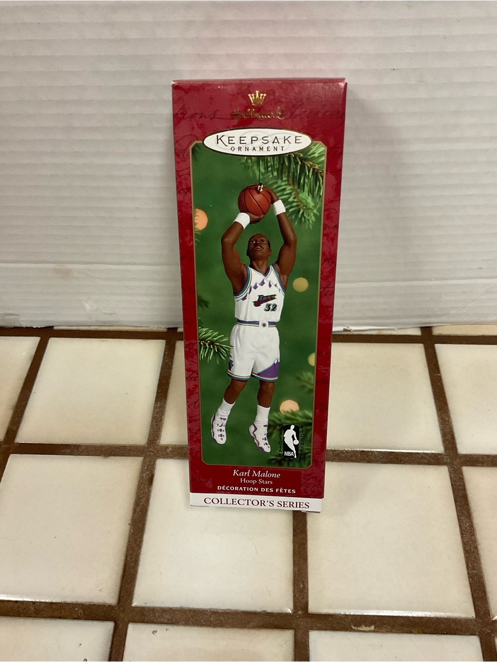 Hallmark Keepsake Ornament Red and Green Basketball Player